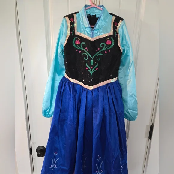 strapless open back dress Frozen Theme Birthday Dress | Elsa Gown for Girls | PNK – PNK main image 0